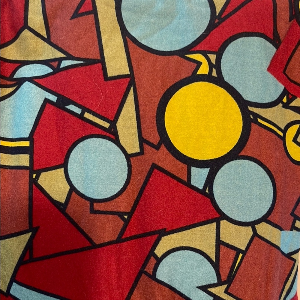 Colorful Geometric Patterned LuLaRoe Women’s Leggings - Picture 5 of 7